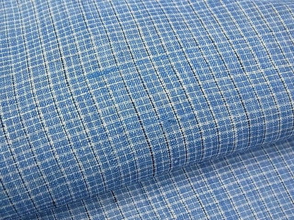 平和屋本店＊最高級 夏物 重要無形文化財 越後上布 林宗平 格子 証紙付き 逸品 s30628