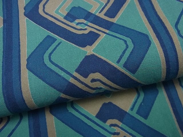 期間限定セール35％off■極上　夏物　浴衣　銀座もとじ　竺仙　菱繋ぎ　綿　たとう紙付き　逸品　未使用3s3078