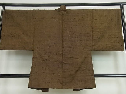 平和屋本店▽超希少 男性 伊兵衛織 工芸手織 アンサンブル 単衣 逸品3s3389