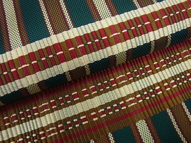 平和屋本店●極上 龍村晋謹製 吉野間道錦 逸品 未使用3s3730