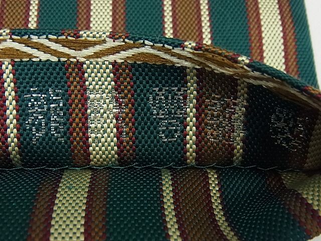 平和屋本店●極上 龍村晋謹製 吉野間道錦 逸品 未使用3s3730