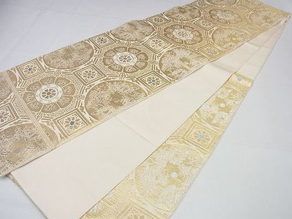 平和屋本店■最高級　龍村平蔵製　本袋帯　奈良裂金襴　金銀糸　逸品3s3960
