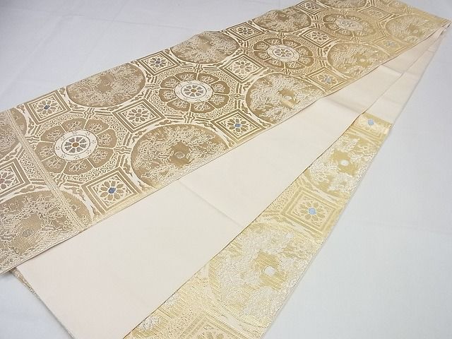 平和屋本店■最高級　龍村平蔵製　本袋帯　奈良裂金襴　金銀糸　逸品3s3960