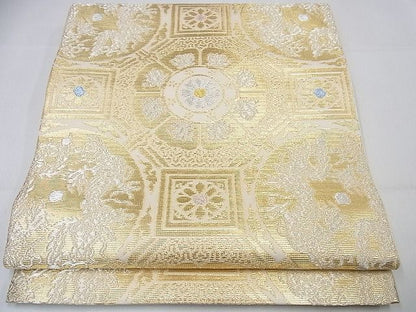 平和屋本店■最高級　龍村平蔵製　本袋帯　奈良裂金襴　金銀糸　逸品3s3960
