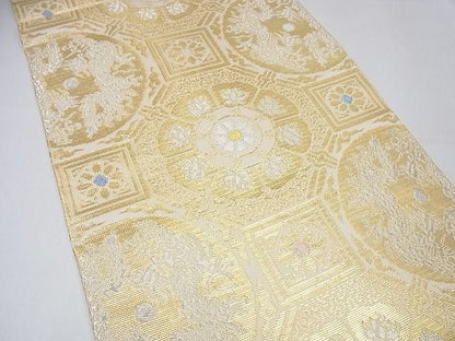 平和屋本店■最高級　龍村平蔵製　本袋帯　奈良裂金襴　金銀糸　逸品3s3960