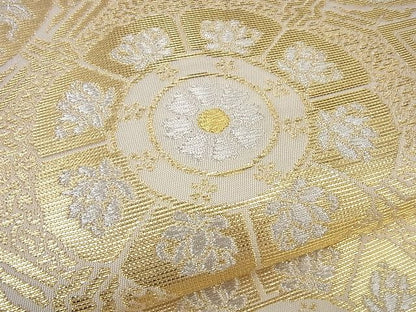 平和屋本店■最高級　龍村平蔵製　本袋帯　奈良裂金襴　金銀糸　逸品3s3960