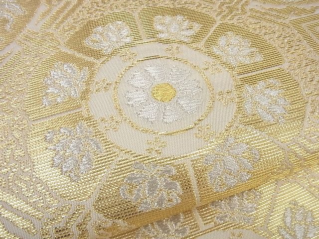 平和屋本店■最高級　龍村平蔵製　本袋帯　奈良裂金襴　金銀糸　逸品3s3960