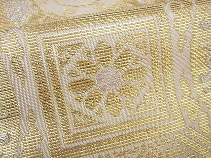 平和屋本店■最高級　龍村平蔵製　本袋帯　奈良裂金襴　金銀糸　逸品3s3960