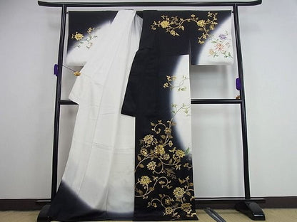 期間限定セール30％off●希少　龍村美術織物　訪問着　鳳凰更紗文　暈し染め　金彩　逸品　2s408