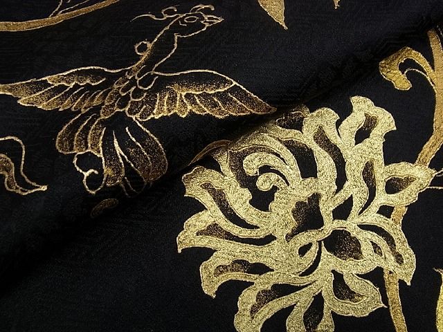 期間限定セール30％off●希少　龍村美術織物　訪問着　鳳凰更紗文　暈し染め　金彩　逸品　2s408
