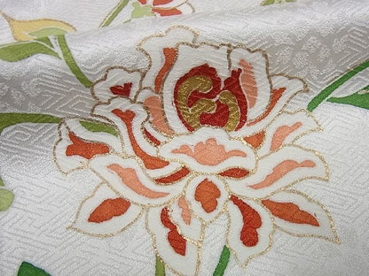 期間限定セール30％off●希少　龍村美術織物　訪問着　鳳凰更紗文　暈し染め　金彩　逸品　2s408