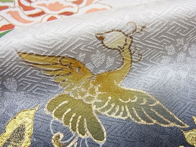 期間限定セール30％off●希少　龍村美術織物　訪問着　鳳凰更紗文　暈し染め　金彩　逸品　2s408