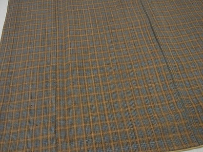 平和屋本店●超希少　国指定無形文化財　丹波布　染織作家　福永世紀子　草木染　紙タグ付き　逸品3s4439