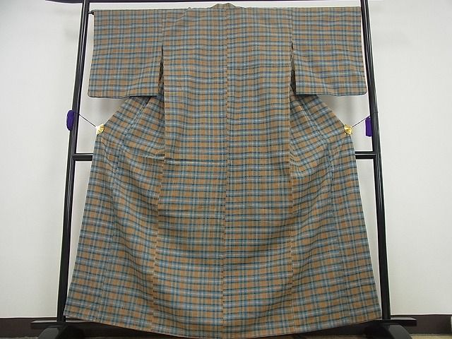 平和屋本店●超希少　国指定無形文化財　丹波布　染織作家　福永世紀子　草木染　逸品3s4440