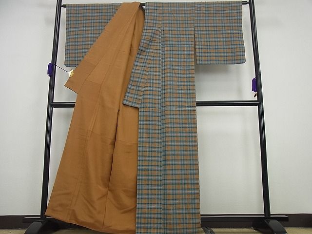 平和屋本店●超希少　国指定無形文化財　丹波布　染織作家　福永世紀子　草木染　逸品3s4440
