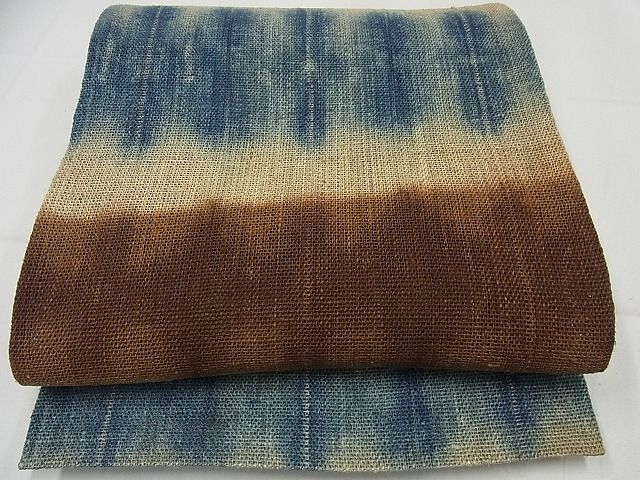 平和屋本店＊超希少 夏物 藤布 八寸名古屋帯 自由が丘 扇屋扱い 霞文 たとう紙付き 逸品 未使用3s4485