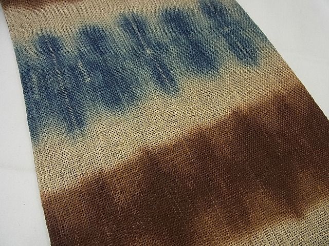 平和屋本店＊超希少 夏物 藤布 八寸名古屋帯 自由が丘 扇屋扱い 霞文 たとう紙付き 逸品 未使用3s4485