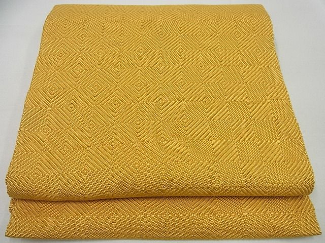 平和屋本店●極上　伊兵衛織　工芸手織　八寸名古屋帯　入子菱　逸品3s4641