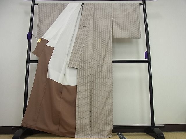 平和屋本店■極上　本場与那国花織　草木染　手織り　証紙付き　逸品3s4855