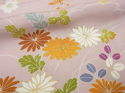 平和屋本店●極上　創業460年・千總　訪問着　駒刺繍　几帳花文　金彩　逸品3s4887
