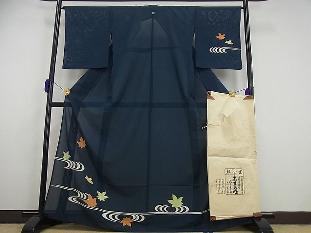 平和屋本店■希少　夏物　銀座志ま亀　訪問着　絽　百入茶地　金彩　反端付き　逸品　未使用3s4962