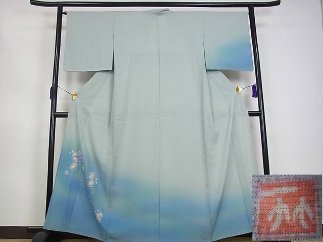 平和屋本店＊希少 夏物 二代目 久保田一竹 幻の辻が花 訪問着 絽 絞り 暈し染 逸品s5001