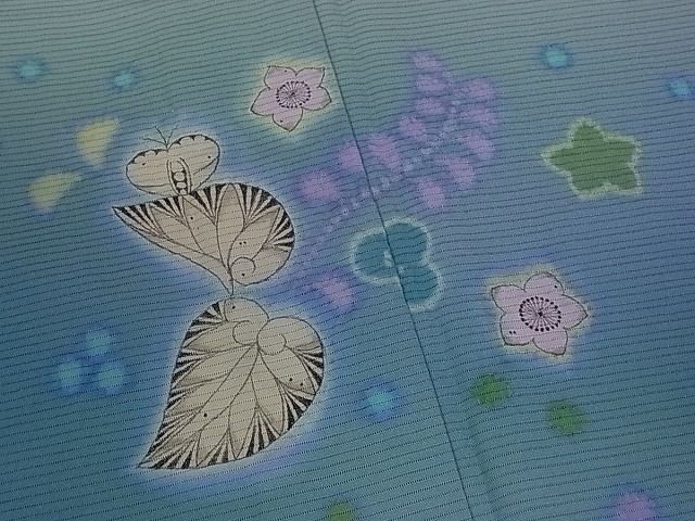 平和屋本店＊希少 夏物 二代目 久保田一竹 幻の辻が花 訪問着 絽 絞り 暈し染 逸品s5001