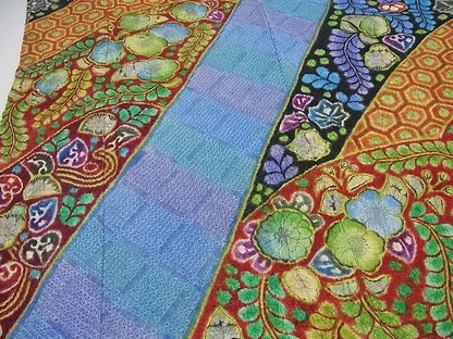 平和屋本店●極上 樋熊哲也 振袖 辻が花 総絞り 手描き 銀通し地 逸品 未使用3s5057