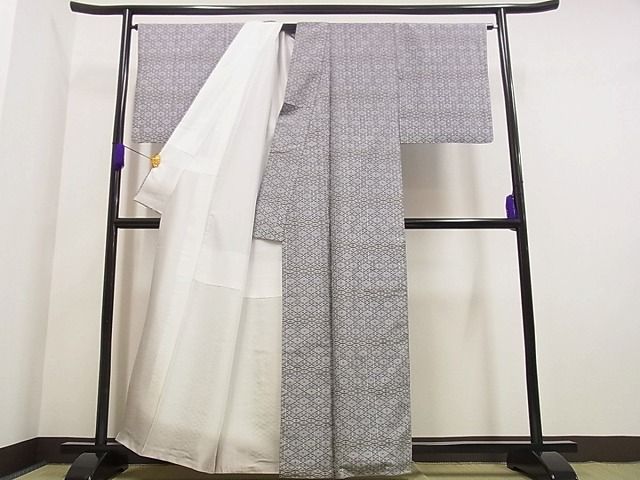 平和屋本店●極上 本場琉球与那国花織 草木染 手織 藍 オオバギ染 摘要 玉城悦子 証紙付き 逸品s6829