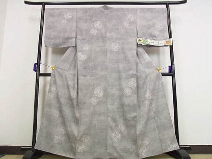 平和屋本店●超希少 本場結城紬 重要無形文化財 地機 １６０亀甲 奥順謹製 鞠 証紙付き 逸品 未使用s7031