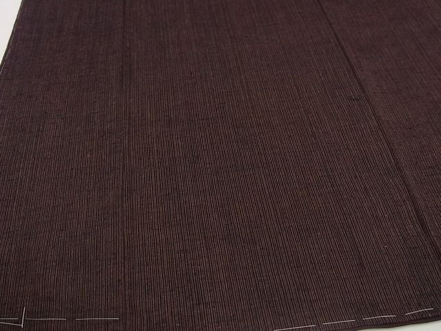 平和屋本店●極上 本場結城紬 重要無形文化財 縞 証紙付き 逸品 未使用s7281