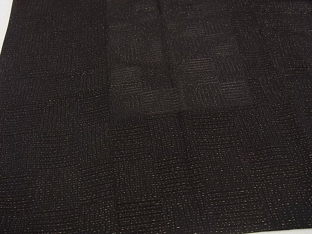 期間限定セール50%off■極上　道中着　塵除け　スリーシーズン　春夏秋　変わり絽　黒地　金通し地　ロング丈　逸品　未使用s7338