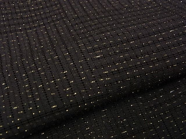 期間限定セール50%off■極上　道中着　塵除け　スリーシーズン　春夏秋　変わり絽　黒地　金通し地　ロング丈　逸品　未使用s7338