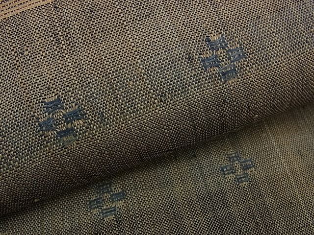 平和屋本店＊希少 夏物 人間国宝 平良敏子 喜如嘉の芭蕉布 花織 八寸名古屋帯 証紙付き 逸品s7450