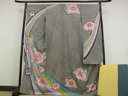平和屋本店●極上　名門　藤娘きぬたや・総絞り　振袖　箱付き　逸品　未使用s8114