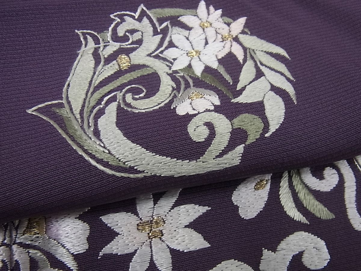 平和屋本店●極上 山口美術織物 皇室 伊勢神宮御用 西陣織 訪問着 総刺繍 飾花文 金糸 逸品 未使用3s844