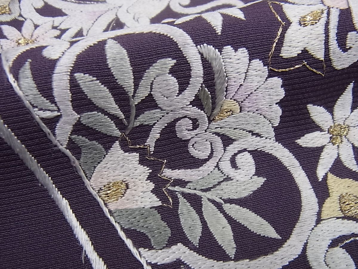 平和屋本店●極上 山口美術織物 皇室 伊勢神宮御用 西陣織 訪問着 総刺繍 飾花文 金糸 逸品 未使用3s844