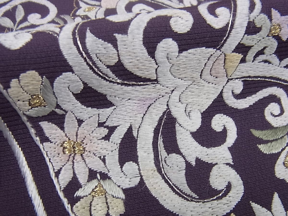 平和屋本店●極上 山口美術織物 皇室 伊勢神宮御用 西陣織 訪問着 総刺繍 飾花文 金糸 逸品 未使用3s844