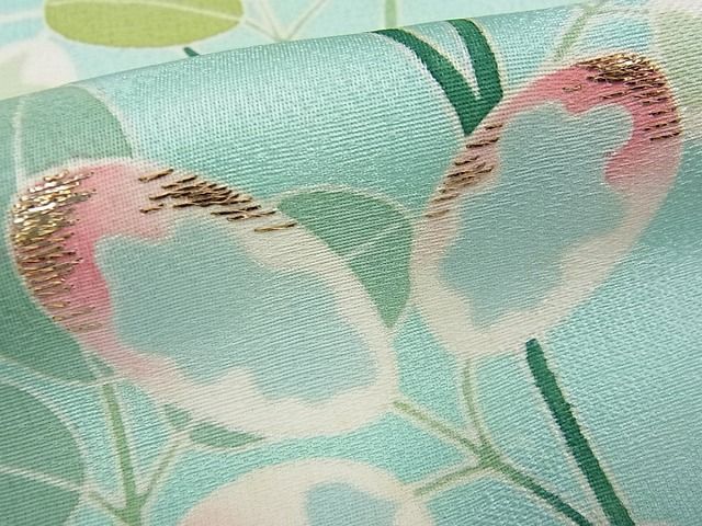 平和屋本店■極上　野口真造　大彦二代目　江戸染繍友禅　訪問着　駒刺繍　冊子に萩　金糸　逸品s8568