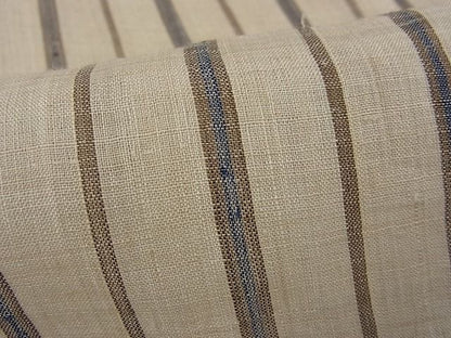 平和屋本店＊極上 夏物 越後上布 林宗平 間道 証紙付き 逸品 未使用s8633