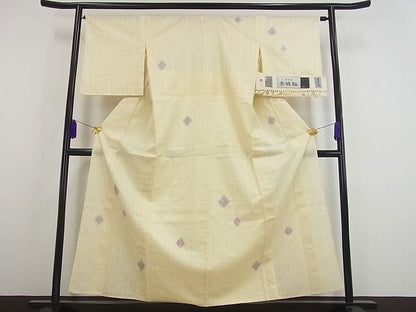 平和屋本店▽極上 十日町 名門青柳謹製 櫛引織 赤城紬 草木染 単衣 山さくら やまと誂製 証紙付き 逸品s8686
