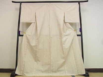 平和屋本店▽極上 1897年創業 名門岡野 本場筑前博多織 千年工房 黒田紬 単衣 献上 証紙付き 逸品2s9656