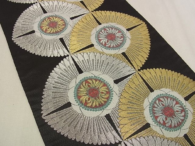 平和屋本店●最高級 人間国宝 北村武資 煌彩錦 六通柄袋帯 花尽くし 金銀糸 逸品2s9742