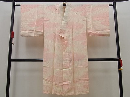 平和屋着物■上質な長襦袢　無双仕立て　紗綾形地紋　暈し染め　逸品　n-sa1646