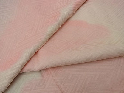平和屋着物■上質な長襦袢　無双仕立て　紗綾形地紋　暈し染め　逸品　n-sa1646