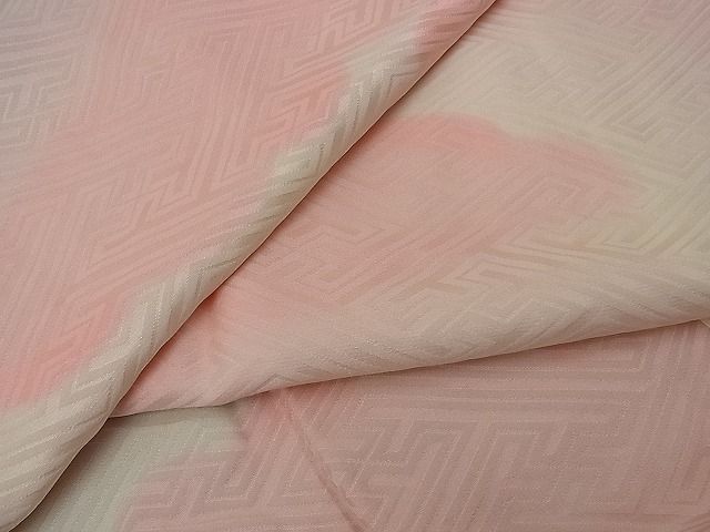 平和屋着物■上質な長襦袢　無双仕立て　紗綾形地紋　暈し染め　逸品　n-sa1646