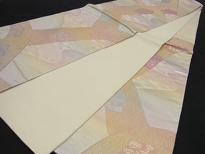 平和屋着物■六通柄袋帯 道長飛鶴文 金糸 逸品 n-sa1841