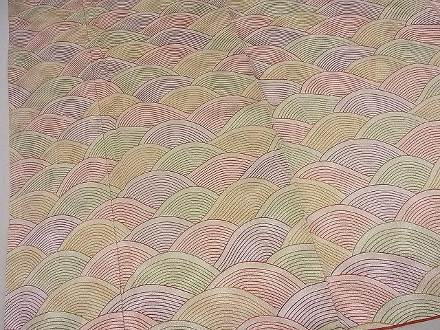 平和屋着物■付下げ　流水文様　逸品　sa2758