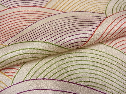 平和屋着物■付下げ　流水文様　逸品　sa2758