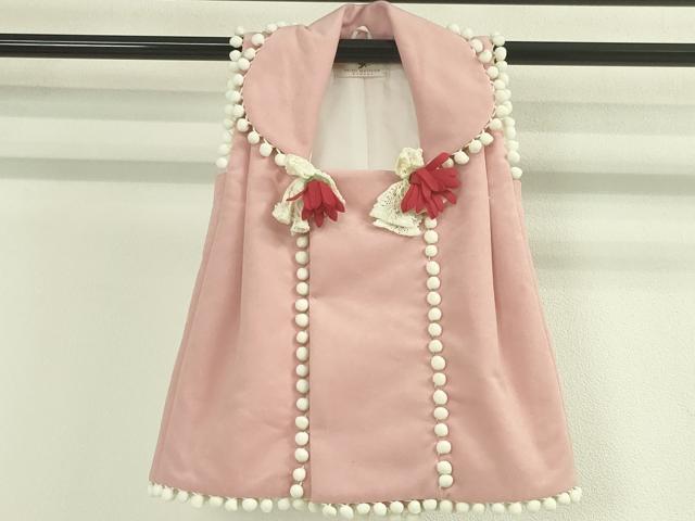 平和屋本店■極上　松田聖子 SEIKO MATSUDA　七五三　女の子　3歳　祝着 三つ身 被布セット　花丸　リボン　天使　金糸　逸品　DZAA2504kh5 - 平和屋